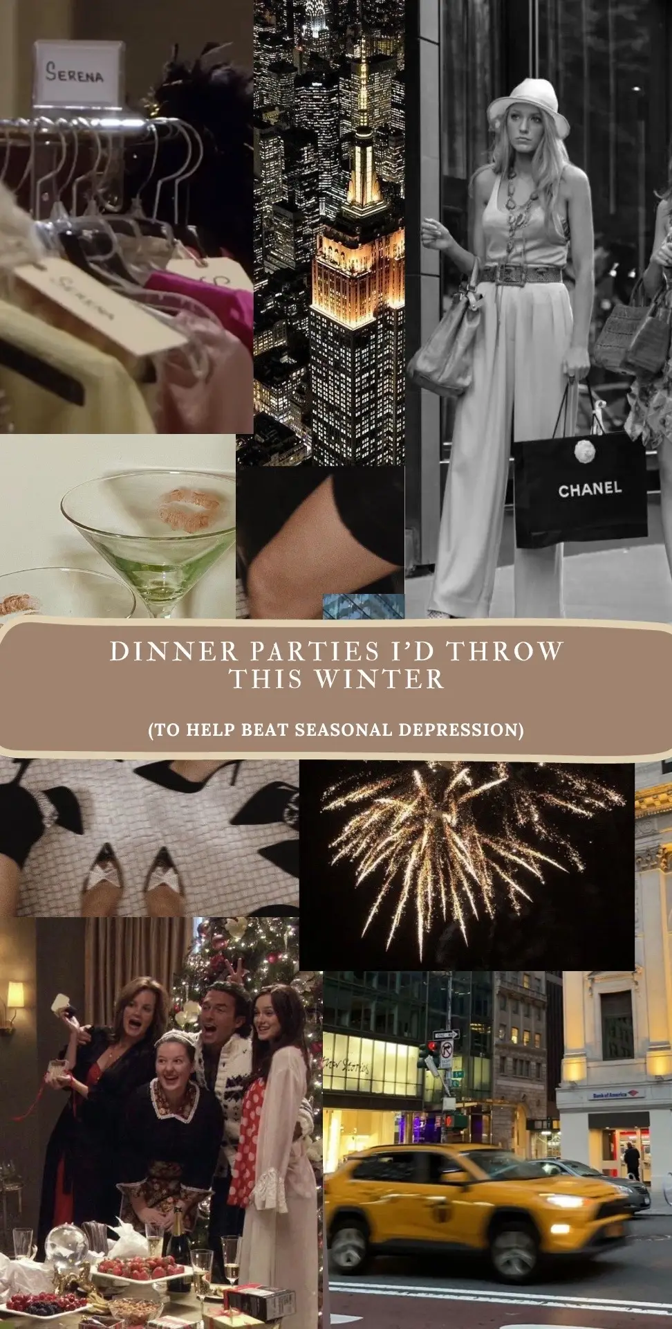 aaaand the much requested part 3 is here!! perfect for a birthday party, or just a random friday night🥂 use it as an excuse to wear your favourite pair of stilettos & extra glittery eyeshadow🌟 #dinnerpartythemes #winterpartyideas #cutedinnerparties #dinnerpartyideas #gossipgirlparty #gossipgirlaesthetic #gossipgirlhere 