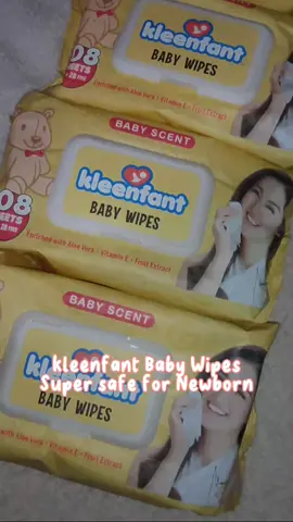 My trusted wipes as a first time mom🥰 Super safe for newborns. #fypシ #babywipes #newborn #kleenfant #safefornewborn #firsttimemom #trend #tiktokaffiliate #moresales 