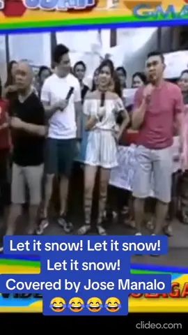 Jose Manalo singing Let it snow ang ganda nakakaiyak! 😭😭 #fyp #pinoycomedy #funny #josemanalo #eatbulaga 