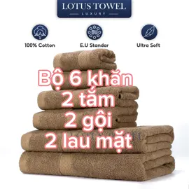 Combo 6 khăn 2 Tắm,2Gội Đầu,2Lau Mặt #xuhuong #mutchunchutreview #xyzbca #lotustowel #KhanGoiLOTUSTOWEL 