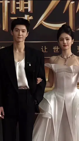 Chen Zhe Yuan Bai Lu red carpet in Weibo Night 2023 #bailu #chenzheyuan #fyp #drachin #dramachina #fypシ 