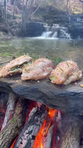 Taş Üzerinde Tavuk Bonfile Dolması 🐔 stuffed chicken tenderloin  #outdor #outdoorcooking #food #cooking #adventures #foodvideos #asmr #asmrvideos #survival #bushcraft #nature #crunch #hungry #dog #Outdoors #foodporn #relax #chicken #wilderness #cookingadventures #camping #kamp 