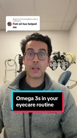 Replying to @Hummingbird_Lady omega 3s can be a good addition to your eyecare routine! #dryeye #dryeyedisease #dryeyes #dryeyetreatment #dryeyetips #dryeyerelief #tearfilm #omega3 #omega3s #omega3fattyacid #omega3fishoil #omega3fats #omega3fattyacids #eyehealth #eyehealthtips #eyecare #eyecaretips #drboparai #corneacare 