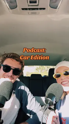 Podcasting from the car. Episode 4 is live🎙️🚀🌴 #surfersoftiktok #podcastsoftiktok #surfpodcast #staystoked #fyp #podcastspotify #podcast #surfcouples #mentalhealthmatters #bluezone #ithinkilikethislittlelife 