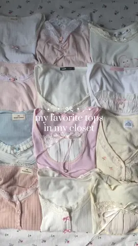 my favorite tops in my closet ⋆ ˚｡⋆୨୧⋆ ˚｡⋆ #pretty #girly #coquette #coquetteaesthetic #fyp #viral #fyppppppppppppppppppppppp 