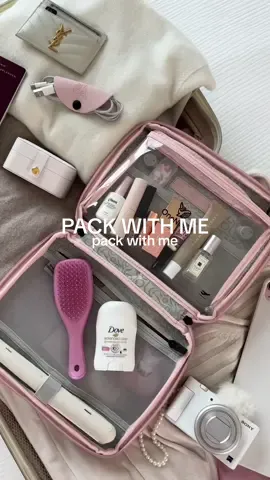 pack with me for a weekend trip 🤍 #packwithmeforatrip #packwithmeasmr #beigeaesthetic #pinkaesthetic 