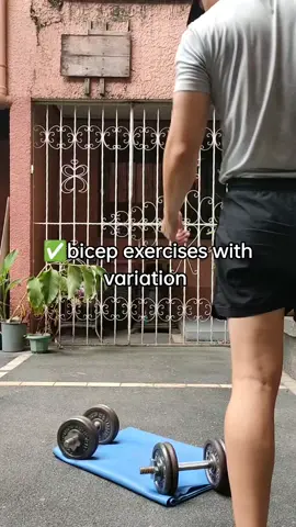 kung magaan na para sayo ang mga barbells mo sa bahay pwede mo tong gawin #biceps #fitat42 #tatayfitness 