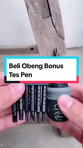 beli obeng bonus tes pen #perkakas #obengcrv #obengcrvset13in1 #obengrachet 