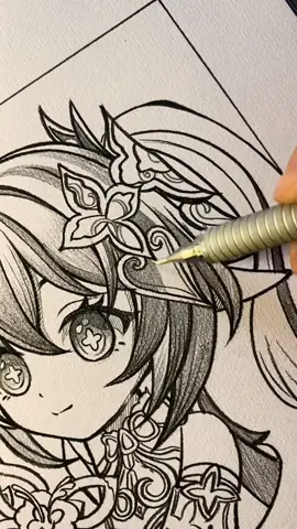 Nahida #sketch #sketchdaily #draw #drawing #GenshinImpact #nahida #artist #evansketch #艾文绘画 #fyp 