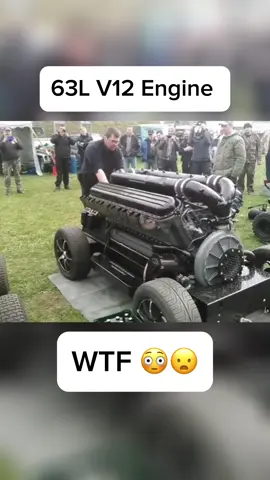 ⚠️63L V12 Diesel Engine starts 😳⚠️ #v12 #63l #fyp #diesel #engine #v12engine #foryou #crazy #tuning #wtf 