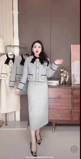 Set dạ dáng dài 2 màu nâu kem #asiancup2023 #dạtweed #setdatieuthu #setdaxinh #phoidoxinh #phốiđồđẹp 