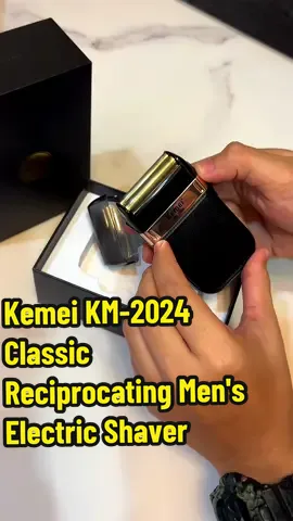 Kemei KM-2024 Classic Reciprocating Men's Electric Shaver Kemei Electric Shaver Rechargeable Beard Trimmer! #kemei #kemeishaver #kemeiprofessionshaver #shavermurah #CapCut 