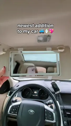 or the days where u have to do ur makeup in the car 😃😃 #caraccessories #cartok #carrestock #amazonfinds #amazoncarfinds #carvisormirror