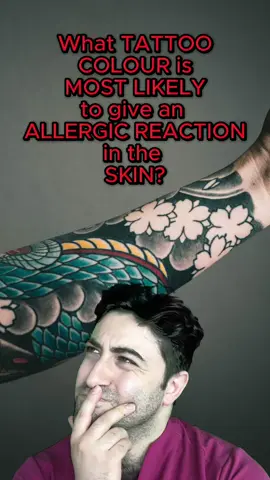 What tattoo colour is most likely to cause a skin reaction ? #skincareroutine #SkinCare101 #skincaretips #skincarecheck #skincareproducts #facialcare #tattoo 