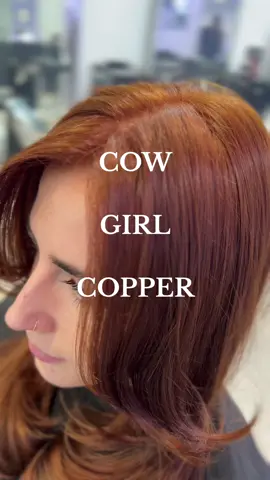 SAVE FOR THE MOST GORGEOUS COW GIRL COPPER FORMULA 👩🏼‍🦰 @Leyton House Professional  7.43 & 8.52 with 4% (equal amounts)  #cowgirlcopperhair #cowgirlcoppertrend #cowgirlcopperformula 
