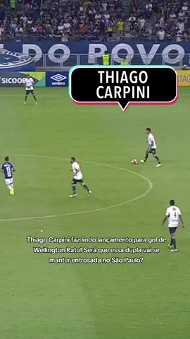 😳 Simplesmente Thiago Carpini fazendo um lançando primoroso para Wellington Rato marcar! Agora os dois irão trabalhar juntos no São Paulo. #SãoPauloFC #ThiagoCarpini #WellingtonRato #SPFC #TikTokEsportes 