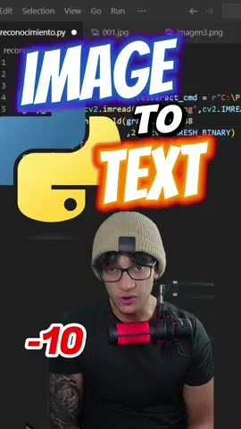 Imagenes a texto con python. #python #programacion #pytesseract #longervideos 