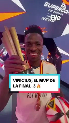 Vinicius, el MVP en la Final de la Supercopa de España 🔥🏆 📹: IG/ realmadrid #futbol #TikTokDeportes #realmadrid #vinicius #brasil 