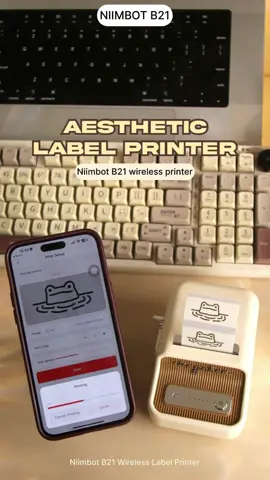 Let's unbox the Cream B21 Label Printer with @teal.days and test the different labels✨💫 #niimbot #niimbotb21 #unboxing #unboxingvideo #labelprinter #labels #stickers #giftideas #aesthetic #viral #fyp #foryou #fyppppppppppppppppppppppp