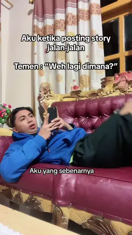 Kalo aku buat story jalan-jalan berarti aku sudah pulang 😁