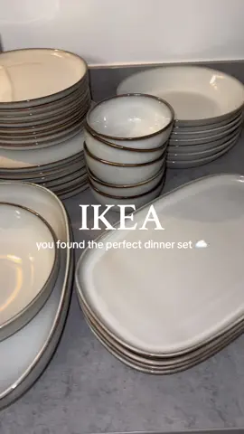 I found the perfect dinner set 🤍 #ikea #ikeafinds #ikeahaul #ikeatok #ikeamusthaves #ikeahome #ikeahomedecor #ikeakitchen #ikeakitchenfinds #dinnerware #dinnerwareset #kitchendecor #fyp #foryoupage #ikeahauls #Ukikea #Ukikeafinds #ikeadinnerware #kitchen #homedecor #ikeakitchen #foryoupage