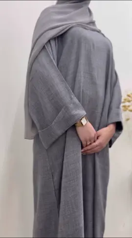 Watch this 👀 >> Stylish grey  premium linen closed abaya  #abaya #linenabaya #luxuryabaya #fypシ゚viral #modestyfashion #greyabaya #modeststyle #ukmuslim #hijabinspiration #abayalove #hijabioutfitsinspo #closedabaya 