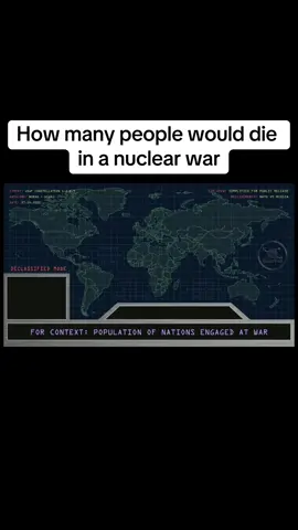 How many people would die in a nuclear war #foryou #xyzbca #nuke #war #simulation #russia #nato #scary #CapCut 