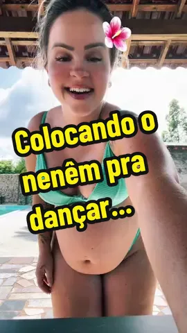 Colocando o nenêm pra dançar... @Cris Dapper #gravidez #pregnancy #gravidagostosa #gravidasnotiktok #dançinha #gravidasexy #gravidalinda #gravidinha #gravidadançando 