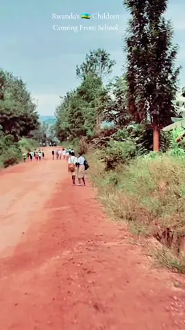 School Children Walking Home. That's My Childhood. #school #shorts #viral #visitrwanda #africandiaspora #jamaicandiaspora 