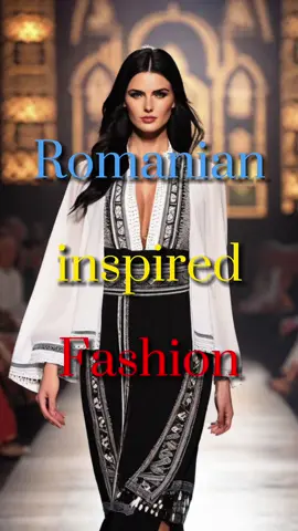 Only ✨inspired✨ by the beauty of the Romanian Ie Blouse. What do you think about these designs? 🇹🇩 #fashion #românia #romania #romanianfashion #romaniandesign #fyp 