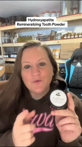 Hydroxyapatite Remineralizing Tooth Powder has been a game changer for our journey to healthier, natural products! #remineralizingtoothpowder #hydroxyapatitetoothpaste #oralcare #oralhealth #thisshouldbeviral #natural #naturalproducts #nontoxic #fluorideistoxic 