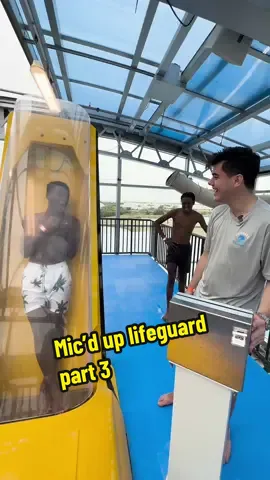 Everyone loves the trap door! 😂 Would you try this? Mic’d up lifeguard! (part 3) @EpicWaters #waterpark #slide #waterslide #travel 