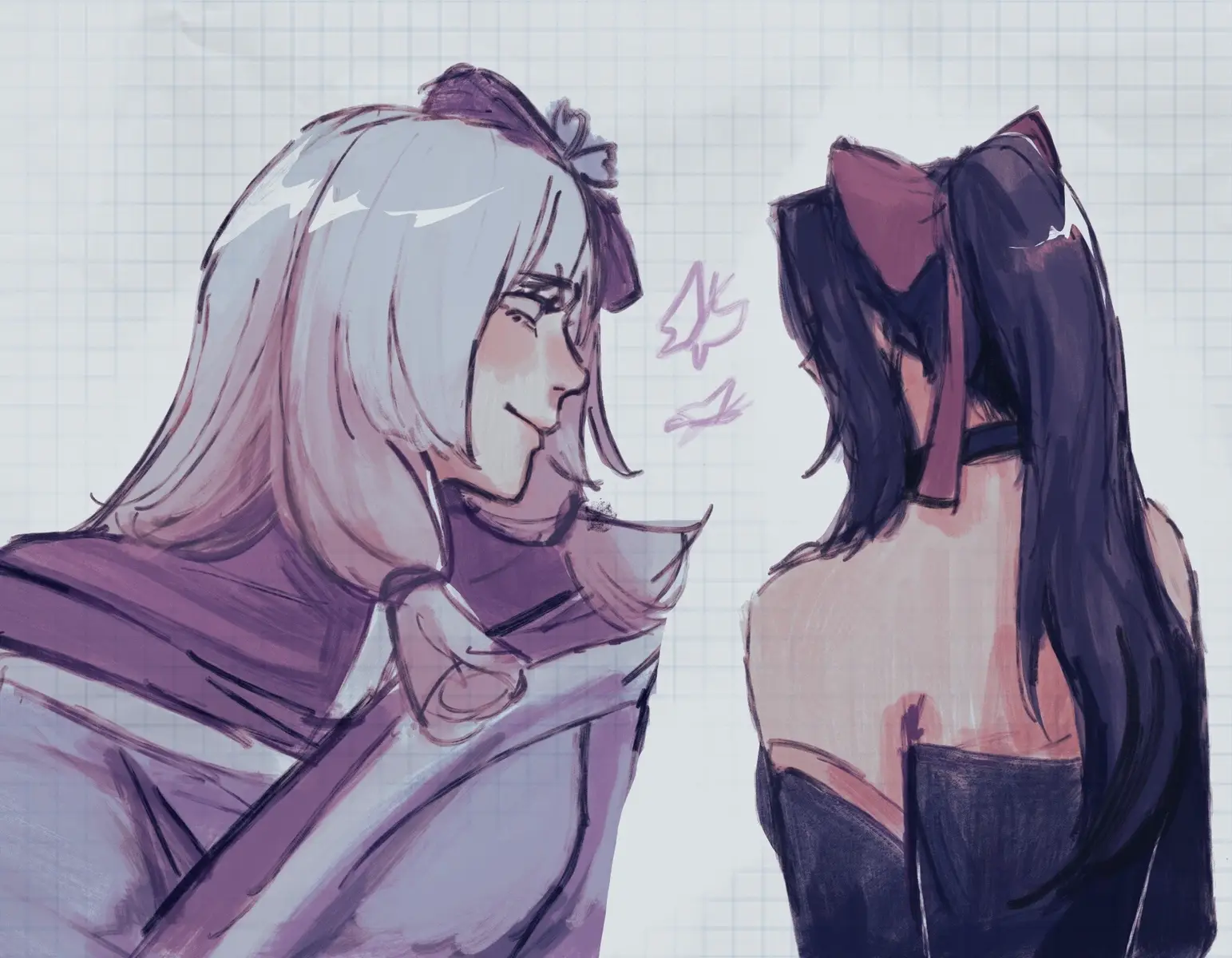 #HANAGURA || back at it again 🙄🙄 #hanabimlbb#kaguramlbb#mlbbfanart 