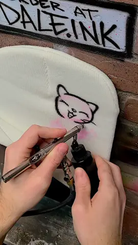 Simple cute cat illustration, painted with my #airbrush #art  #cats #cat #viral #cute 