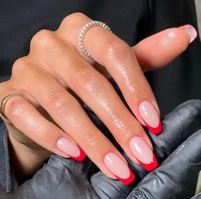 Valentines is around the corner and felt like doing something classy but with a red pop of color ❤️ #ValentinesDay #valentinesnails #nailinspo2023 #fyp #beautypost #beautyempowerment 