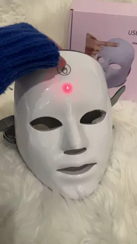 Led Face Mask Light Therapy❤️seven colors 💚Lying down is beautiful 💙
