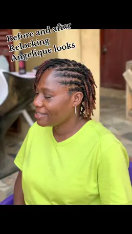 #beforeafter #relockingdreads #dreadstylesforwomen #locs4life📌🌱 #crotchetlocs #dreadinibanban #nigeria #ibadantiktok🔥  @Omobola_Val  @Hair Stylist in Ibadan  @Angelique looksdreadlocks 🇳🇬 