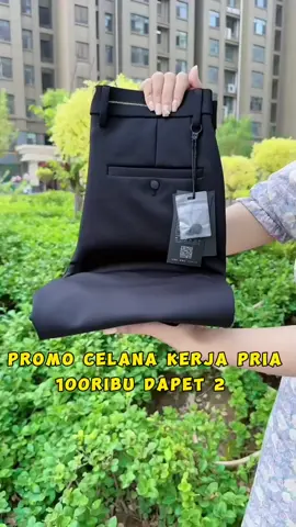 100ribuan saja dapet 2 celana😍😍 #celanakantor #celanakerjapria #celanapanjangpria #celanapria #tiktokshopindonesia 