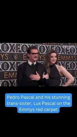 Pedro Pascal and his stunning trans-sister, Lux Pascal on the Emmys red carpet🤩 #pedropascal #pedropascaltiktok #pedropascaldaddy #luxpascal #thelastofus #themandolorian #emmys #emmys2024 #celeb #celebs #celebrities #celebrity #popculture