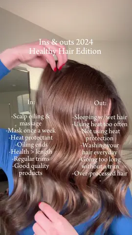 Ins & Outs 2024  Healthy Hair Edition 🤍 #healthyhair #insandouts2024 #hairtransformation #haircolor 