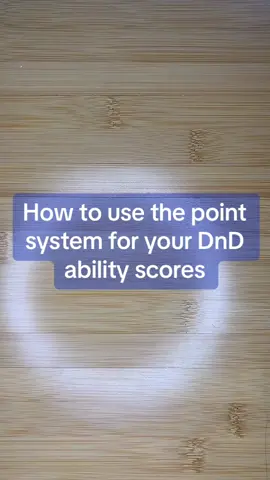 How to use the point system for your DnD ability scores! #dungeonsanddragons #dnd #dnd5e #dungeonsanddragons5e #dndtiktok 