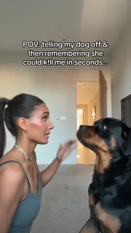 joking obvs! 🤣 #rottweiler #nothingmakesmescared 