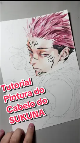 Nesse video ensinei a pintura do cabelo do Sukuna, diz ai oque voce achou Materiais : Nesse desenho usei uma folha canson 140g e os lapis da linha escolar da faber com 48 cores  #anime #sukuna #jujutsukaisenseason2 #animedrawing #drawing #desenhos #artist #tutorial #pintura 
