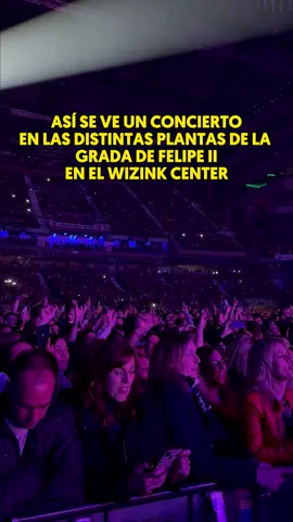 🔴 Así se ve un concierto en el #WiZinkCenter desde las distintas plantas de la grada de Felipe II #concierto #wizinkcenter #wizink #parati #fyp #conciertos #viral #music #musica 