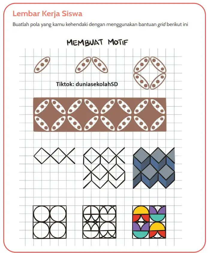 LKPD Seni Rupa Kelas 2 membuat motif #anaksd #fypシ #gurusd #fyp #trenanakskolah #gurusd #kurikulummerdeka #kelas2sd   #kurikulummerdeka #senikreatif #belajarsambilbermain #gurutiktok #senirupa #kelas2sd #kegiatanp5 #fypシ゚viral #kelas2 #gurusd #karyasiswasd #karyaseniku #fyp #belajarkreatif #2024 #kelas2sd #CapCut