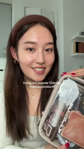 Replying to @este trying out & swatching popular chinese makeup products! some of these are so good— ill definitely be adding some to my makeup routine #chinesemakeup #cbeauty #xiaohongshumakeup 