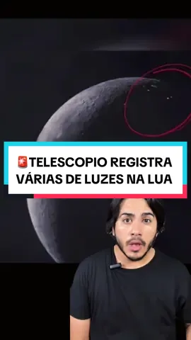 🚨TELESCOPIO REGISTRA VÁRIAS DE LUZES NA LUA. 👽 #ufologia extraterrestre #lua #moon #ufo #ovni 