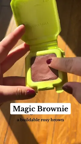 A rosy brown blush with a bouncy, cloud-like texture for a diffused finish ☁️ #halfmagicbeauty #cheekfluff #magicbrownie #blush #creamblush #asmr 