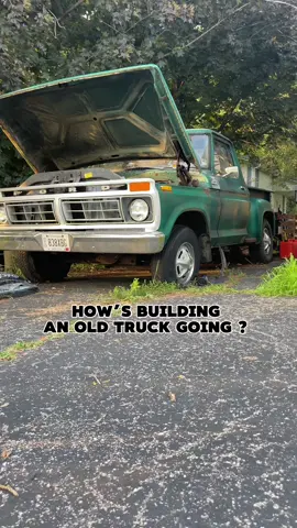 Building 77 F100 Inline 6 shop Truck ( Turbo EFI Build)  #fyp 