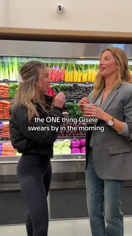 @Gisele Bündchen you are stunning, inspiring and so kind!!! Thanks for the tips and your @Erewhon Market smoothie 🌈